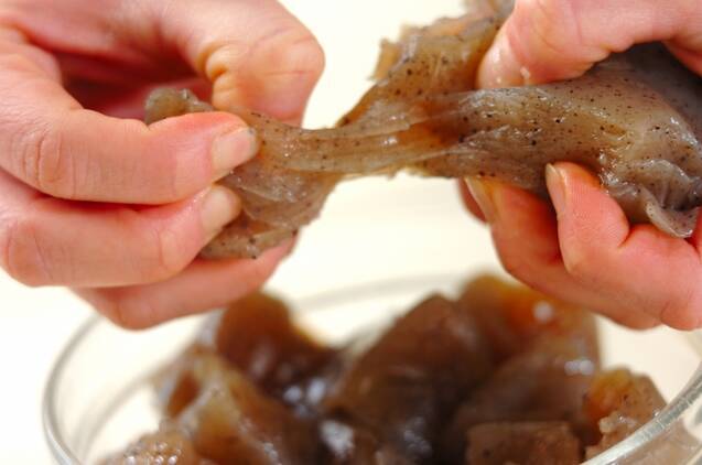 豚バラみそコンニャクの作り方の手順1