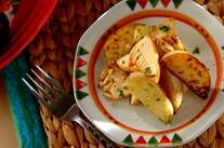 新ジャガとタケノコのソテー