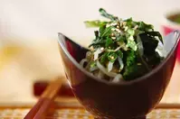 春菊とモヤシのナムル