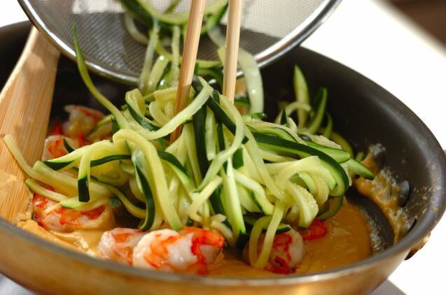 ズッキーニベジヌードルパスタの作り方の手順6