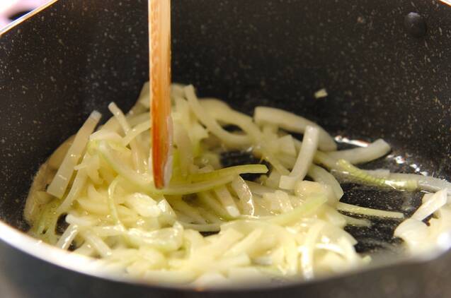 キノコのポタージュスープの作り方の手順2