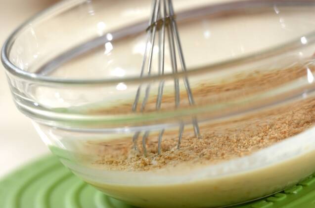 豚肉の冷しゃぶノンオイル豆乳ソースの作り方の手順4