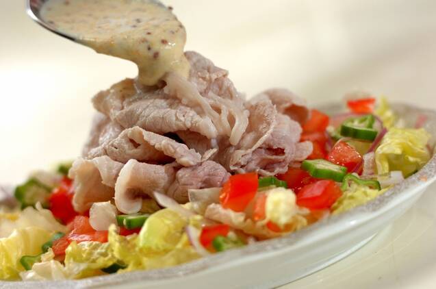 豚肉の冷しゃぶノンオイル豆乳ソースの作り方の手順5