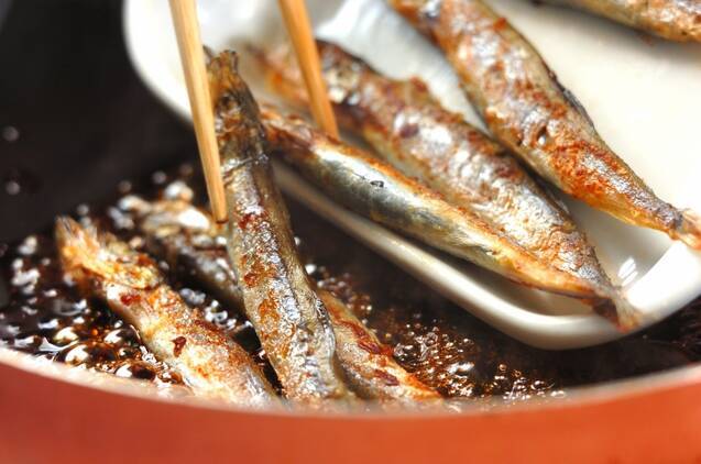 シシャモの田作り風の作り方の手順3