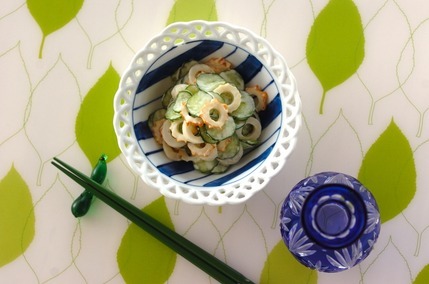 キュウリとちくわのからしマヨネーズ和え