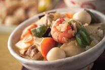 ポークとエビの中華丼