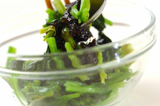 ホウレン草ののりつく和えの作り方の手順2