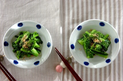 菜の花のワサビ和え