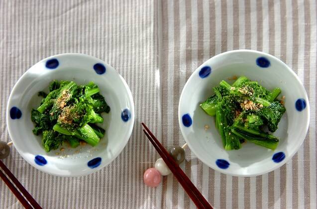 菜の花のワサビ和え