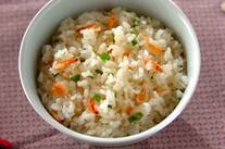 干しエビとネギの炊き込みご飯