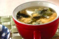 豆腐入り卵スープ