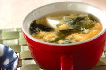 豆腐入り卵スープ