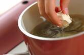 豆腐入り卵スープの作り方1