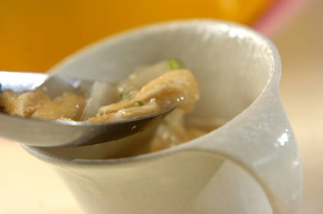 大根と油揚げのみそ汁の作り方の手順5