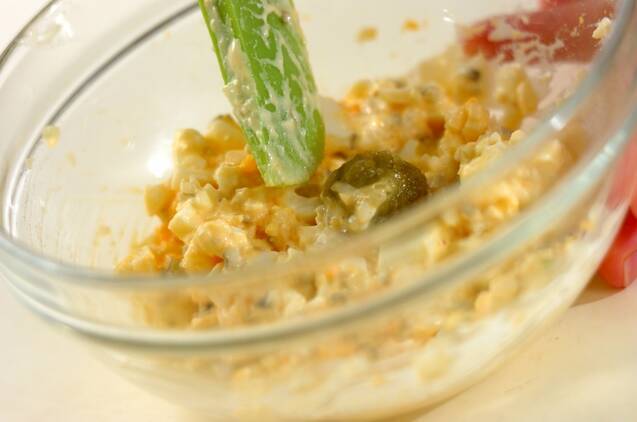 ワサビタルタルの巻き寿司の作り方の手順3