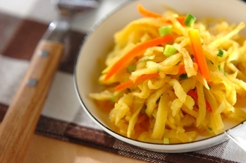 カレー風味の切干し大根