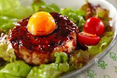 冷凍卵の月見つくね