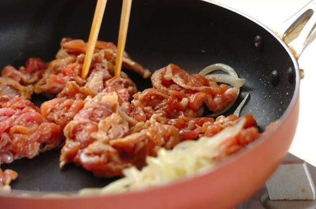 豚肉と小松菜のショウガ焼きの作り方の手順4
