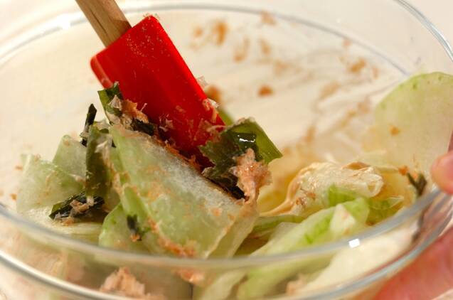 冬瓜とおかかのマヨサラダの作り方の手順4