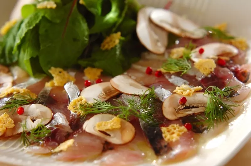 秋アジのカルパッチョ 副菜 レシピ 作り方 E レシピ 料理のプロが作る簡単レシピ