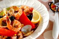 シーフードパエリア