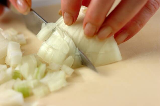 豆腐のキーマカレーの作り方の手順3