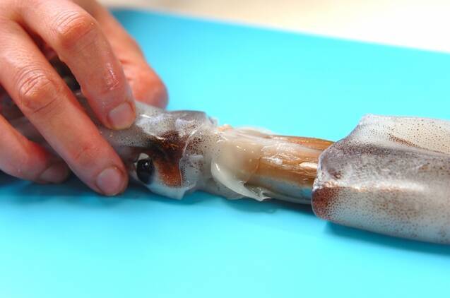 チーズインイカめしの作り方の手順1