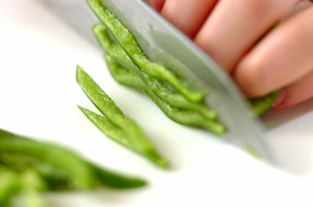 ピーマンの甘辛煮の作り方の手順1