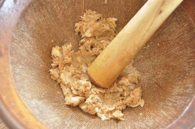 ゴマたっぷり　魚の切り身で作る冷や汁の作り方の手順7