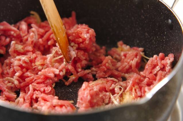 厚揚げとカブの豚そぼろ煮の作り方の手順3