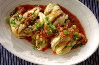 蒸しナスのゴマダレかけ