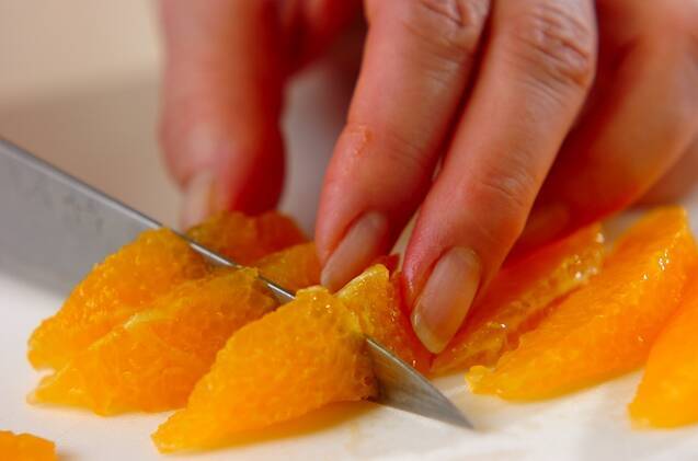 オレンジのディル風味の作り方の手順1