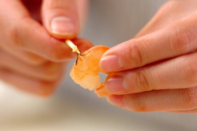 調味料2つ！エビ玉ポン酢あんかけの作り方の手順1