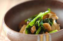 ホウレン草のからし和え