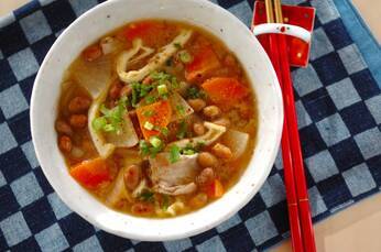 節分豆のみそ汁