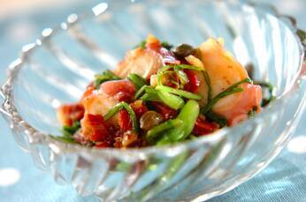 タコと春菊のイタリアン和え