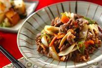 牛肉のソース炒め