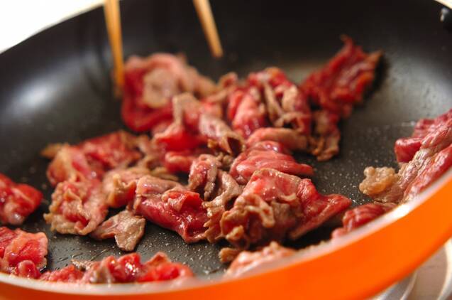 牛肉のソース炒めの作り方の手順6