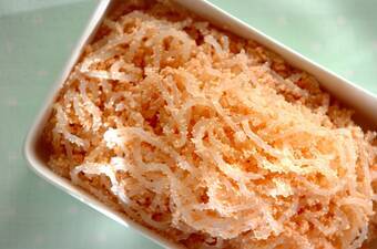 作り置きしらたきのタラコ炒め