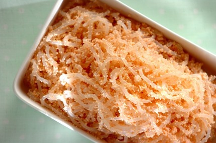 作り置きしらたきのタラコ炒め