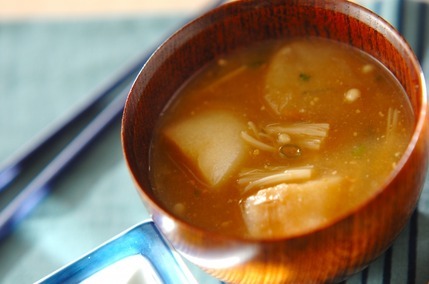 エノキのみそ汁