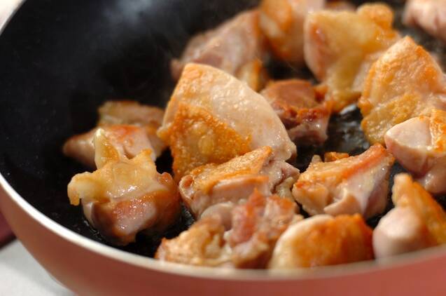 鶏とナスのみそカレーの作り方の手順3