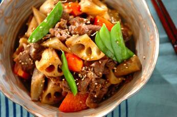 牛肉と根菜の煮物