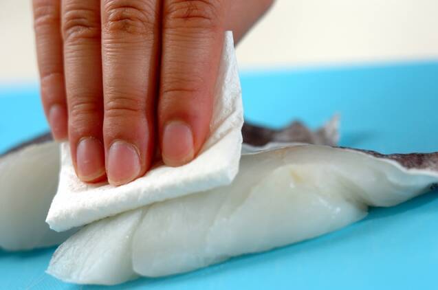 白身魚と野菜の練りみそ添えの作り方の手順2