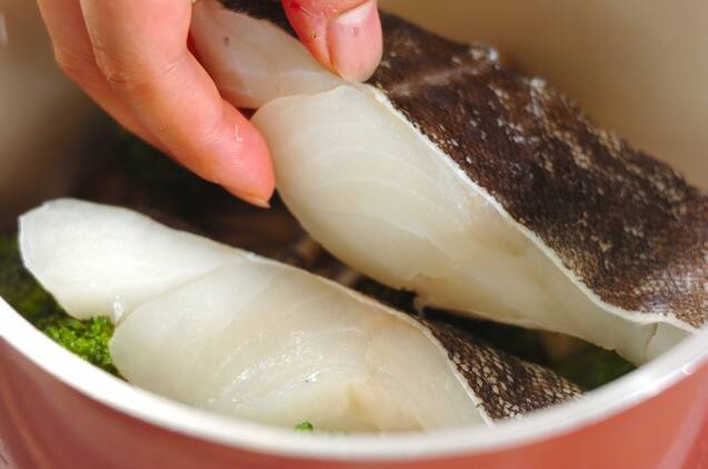 白身魚と野菜の練りみそ添えの作り方の手順5