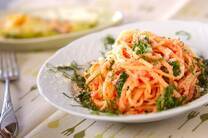 菜の花のクリームパスタ