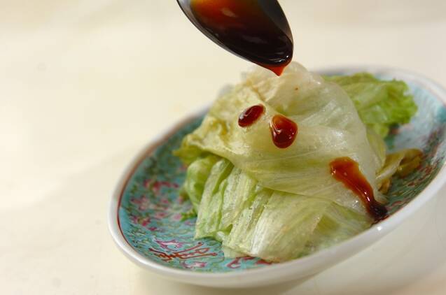 サッとゆでレタスの作り方の手順3