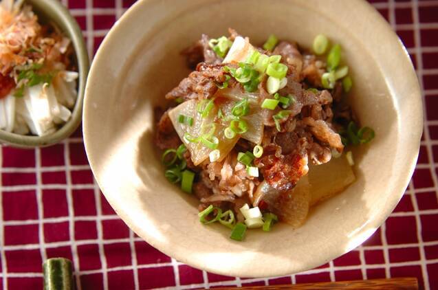 牛肉と大根のきんぴら風