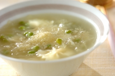 グリンピースのスープ マカロニ レシピ 作り方 E レシピ 料理のプロが作る簡単レシピ