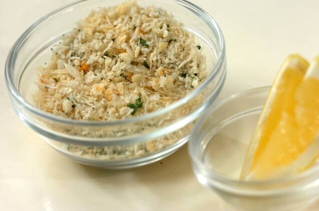 アジのオーブンパン粉焼きの作り方の手順2